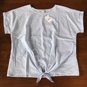 J. Crew Tie Waist Top